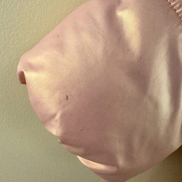 Le Chic Metallic Pink Puffy Coat with Belt Bag - Picture 8 of 10